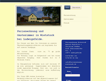 Tablet Screenshot of ferienwohnung-wietstock.de